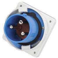 PLUG,APPLIANCE INLET,PANEL MNT 3P, 230V, 125A, IP67,6H,IEC309