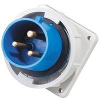 PLUG,APPLIANCE INLET,PANEL MNT 3P, 230V, 32A, IP67, 6H,IEC309