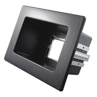 RECESSED WALL POINT, SINGLE BLACK