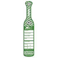 TEST TAG INDUSTRIAL PUSH CLIP COLOUR GREEN [75]