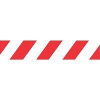SAFETY TUBE PREM RED & WHITE DIAG STRIPE-TAPEX-50m