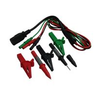 IEC LEAD TO 4mm BANANA PLUGS WITH PROBES AND CROC CLIPS