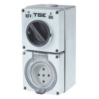 SWITCHED OUTLET, 5 PIN 40A ROUND, IP66 SERIES
