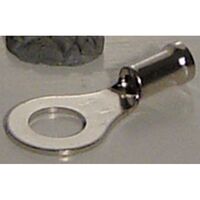 TERMINAL RING NICKEL 2.5mm2 M4 STUD [100]