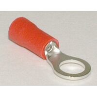 TERMINAL RING RED SG M5 STUD SHORT [100]