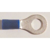 TERMINAL RING BLUE SG M8 STUD [100]