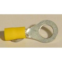 TERMINAL RING YELLOW SG M12 STUD [50]