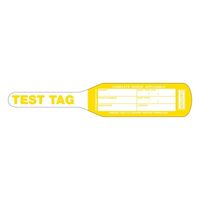 TEST TAGS, BAT STYLE YELLOW (SEP~NOV) [100]