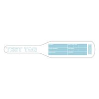 TEST TAGS, BAT STYLE WHITE (JUL~DEC) [100]