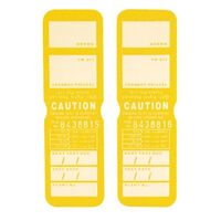 TEST TAGS, H/DUTY RECT YELLOW (SEP~NOV) [100]