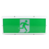 LED WEATHERPROOF EXIT LIGHT 3W 240V STONE