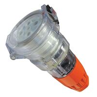 EXTENSION SOCKET, 5 PIN 10A ROUND, IP66 SERIES