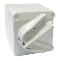 MINI ISOLATOR 2 POLE 240V 20A IP66 WEATHERPROOF