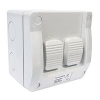 SWITCH DOUBLE IP53 WEATHERPROOF