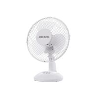 Heller 23cm White Desk Fan - HHDF23SG