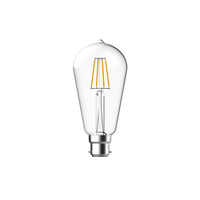 SupValue All-Glass Clear ST64 LED Filament 7.5W 2700K B22