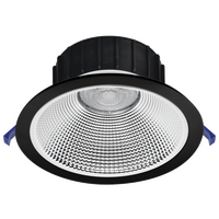 Legolite TriColour 8' Downlight 12/8W 3K/4K/5K Black