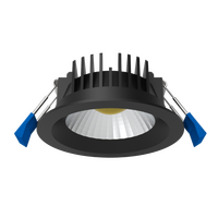 Trivalite Pro TriColour UGR19 Downlight 9W 3K/4K/5.7K Black