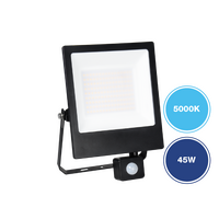 LiteW8 LED Floodlight 45W 5000K Black
