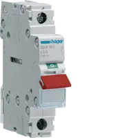 1-pole, 40A Modular Switch with Red Toggle