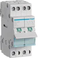 2-pole, 25A Modular Changeover Switch with Bottom Common Point