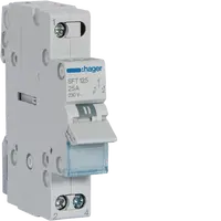 1-pole, 25A Centre Off Modular Changeover Switch with Top Common Point