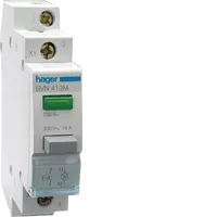 Impulse 1NO Pushbutton + green Indicator light 230VAC