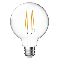 SupValue All-Glass Clear G95 LED Filament 7.5W 2700K E27