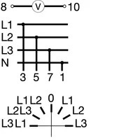 Voltmeter switch 3"o