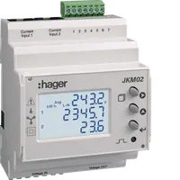 Multifunction measurement device DIN rail 2x3-Phase RS485