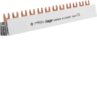 Insulated busbar 2P 80A fork 16mm² 12M