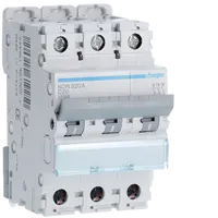 MCB 3P 10kA/15kA D-20A 3M