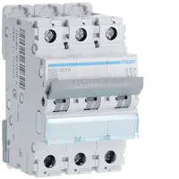 MCB 3P 10kA/15kA D-63A 3M