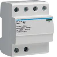 SPD 2P monobloc 12.5kA class 1 with light indicator TT