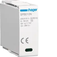Cartridge N-PE Uc 260V In 20kA Imax 100kA Up 1,5kV