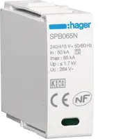 Cartridge N-PE Uc 260V In 20kA Imax 65kA Up 1,5kV