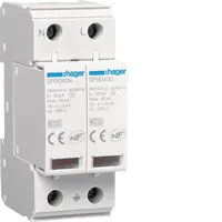 Surge Protection Device 2P T2 TNS/TT Uc 275V In 20kA Imax 40kA remote contact