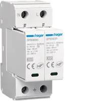 Surge Protection Device 2P T2 TNS/TT Uc 320V In 20kA Imax 65kA remote contact