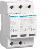 Surge Protection Device 3P T2 TNC Uc 275V In 20kA Imax 40kA