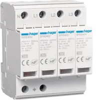 Surge Protection Device 4P T2 TNS/TT Uc 275V In 20kA Imax 40kA