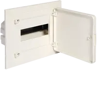 Small distributor,golf,flush,1row,8M,IP40,MS-terminal,ANZ,N+PE,white door