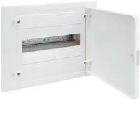 Small distributor,golf,flush,1row,12M,IP40,MS-terminal,ANZ,N+PE,white door