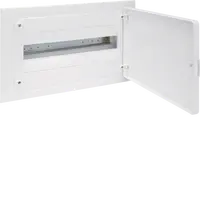 Small distributor,golf,flush,1row,18M,IP40,MS-terminal,ANZ,N+PE,white door