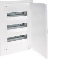Small distributor,golf,flush,3row,36M,IP40,MS-terminal,ANZ,N+PE,white door