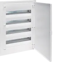 Small distributor,golf,flush,4row,IP40,72M,MS-terminal,ANZ,N+PE,white door