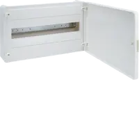 Small distributor,golf,surface,1row,IP40,18M,MS-terminal,ANZ,N+PE,white door