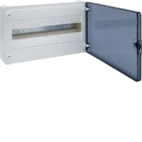 Small distributor,golf,surface,1row,IP40,18M,MS-terminal,ANZ,N+PE,transpare door