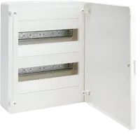Small distributor,golf,surface,2row,IP40,24M,MS-terminal,ANZ,N+PE,white door