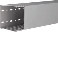 Slotted panel trunking made of PVC DNG 100x100mm stone grey