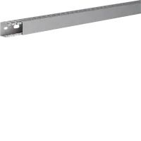 Slotted panel trunking made of PVC DNG 25x25mm stone grey
